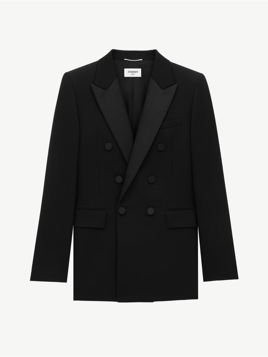 Saint Laurent Other - Saint Laurent Black Double-Breasted Tuxedo Jacket